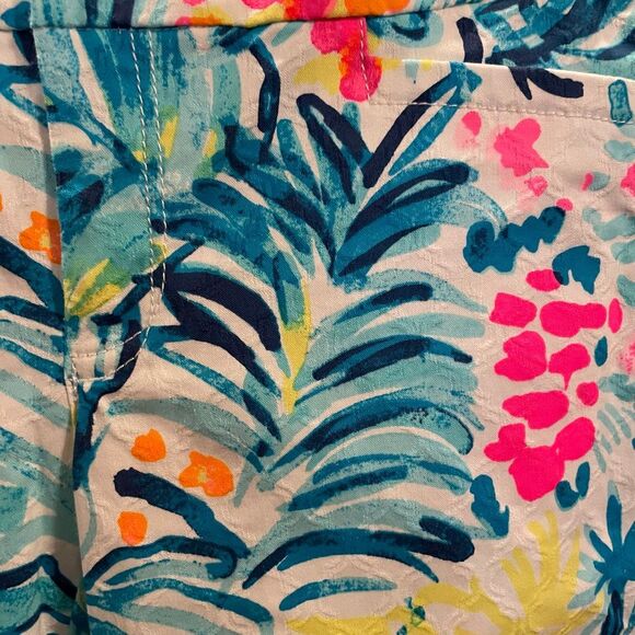 Lilly Pulitzer Womens Kelly Skinny Ankle Pant 2 Serene Blue Tippy Top Resort - Picture 3 of 8